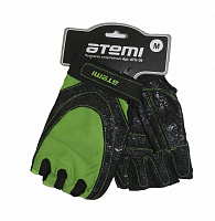 Перчатки для фитнеса Atemi AFG06 (0,06кг, 10*2*20, S, чёрно-зелёный)