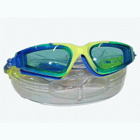 Очки для плавания, подростковые LEACCO SG700 26163 (оранжево-жёлто-зелёный)