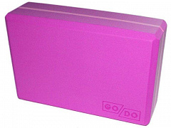 Кирпичик (блок) для йоги утяжелённый YJ-K2-ФМ 00328 (фиолетовый)