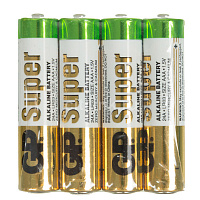 Элемент питания GP AAA Алкалиновый GP24ARS-2SB4 уп 4 шт.