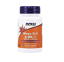 Mega D3 5000& MK-7 180 мкг, 120 раст.капсул