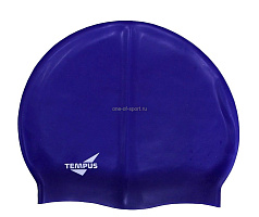 Шапочка для плавания Tempus SC силикон однотон (синий)