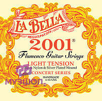Комплект струн для фламенко гитары 2001FL-Flamenco-Light слабое натяж., посеребр.