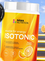 Напиток сухой для коктейлей без добавления сахара Newa isotonik 400гр.  (апельсин)