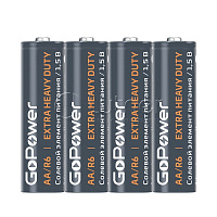 Элемент питания AA/R6 Carbon Zinc PRO солевой 1.5B 4шт 00-00015592