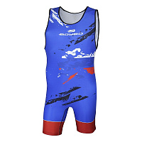 Трико борцовское BoyBo Flag одностор. BT15 (S, синий)