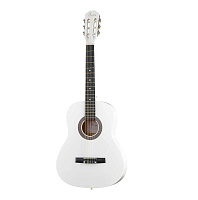 Класссическая гитара FCG-2036CAP-WH-3/4 с чехлом, ремнем, тюнером белая